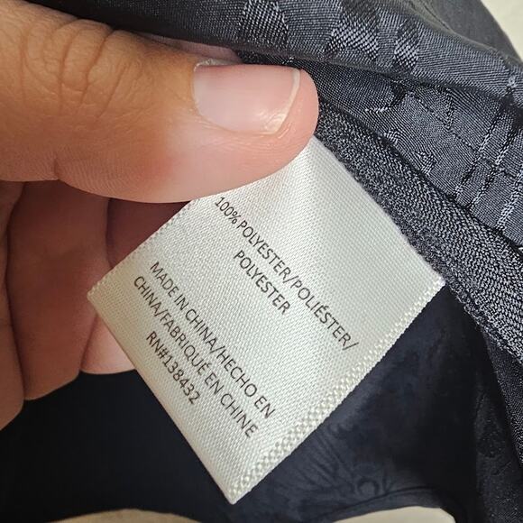 ModCloth Womens Top Plus 1x Black Satin Puff Sleeve Blouse Career Business - Picture 4 of 6